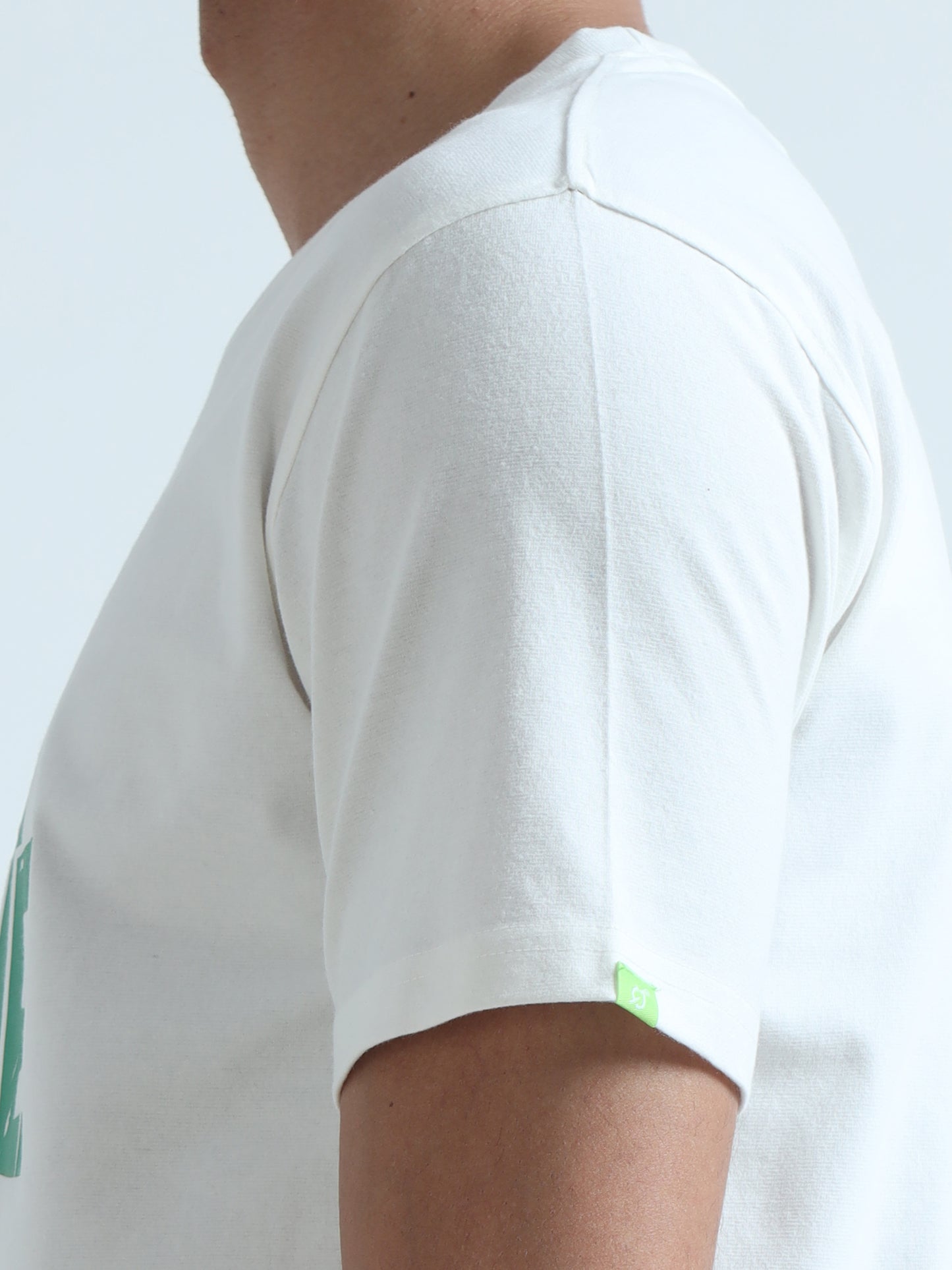 Sustainable White Round Neck T Shirt