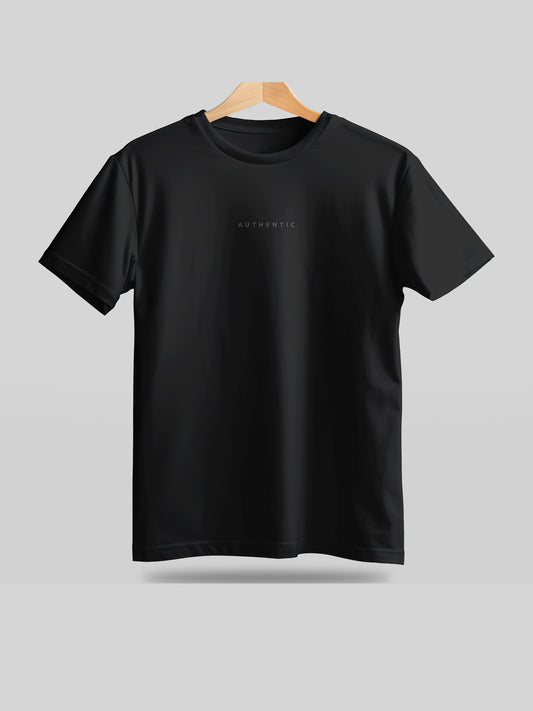 Sustainable Black printed t shirt mens