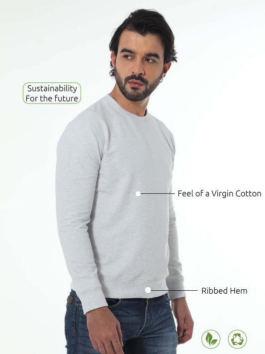 Sweatshirt - White Melange