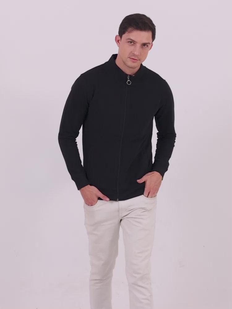 Black Sustainable Jacket Men